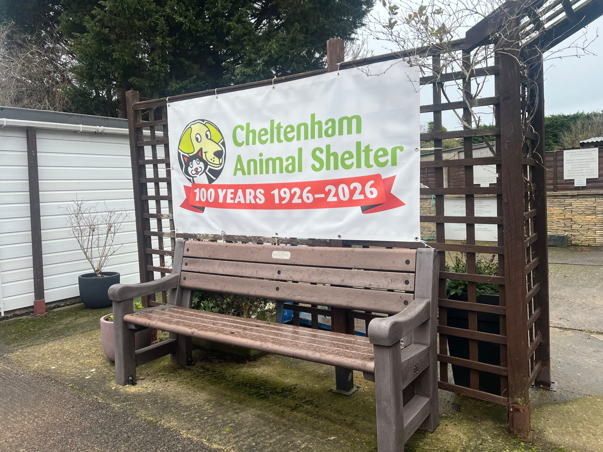 Memorial Garden – 100 years banner