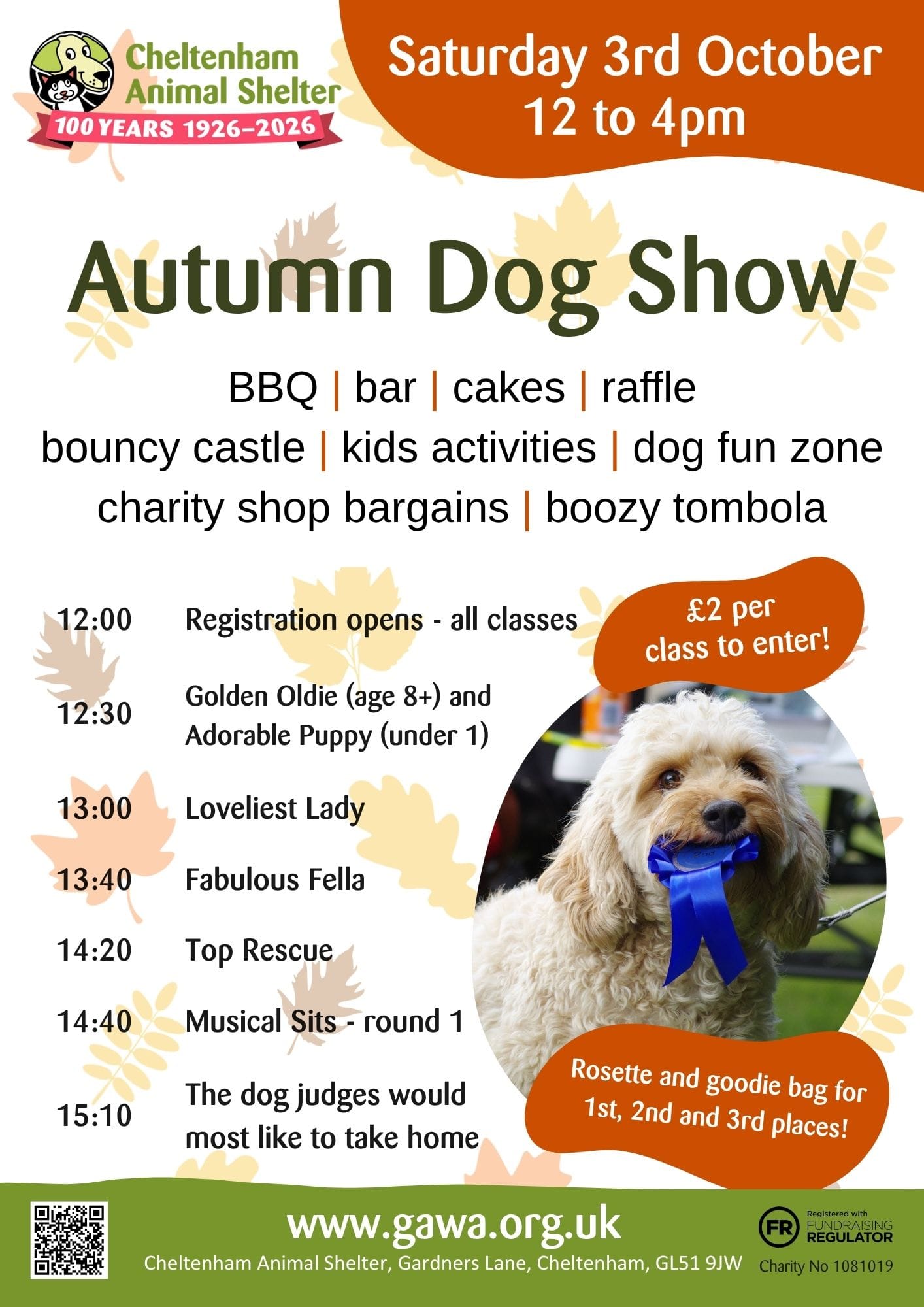 Autumn Dog Show Poster JPG A4